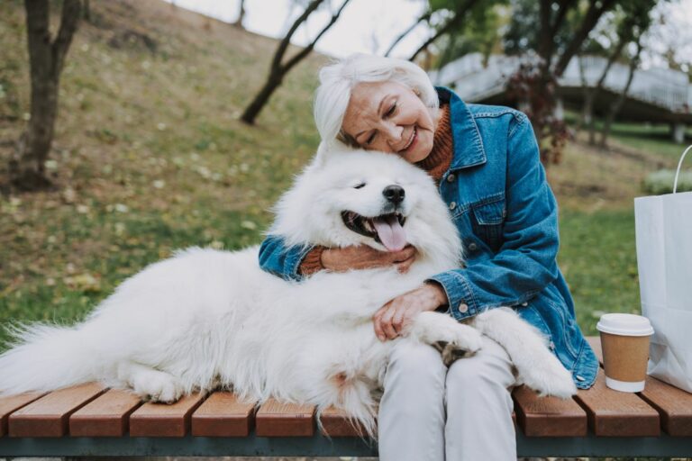 Dog with elder owner