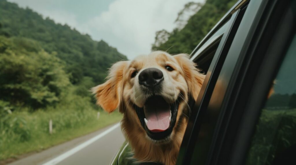 Dog fur in car